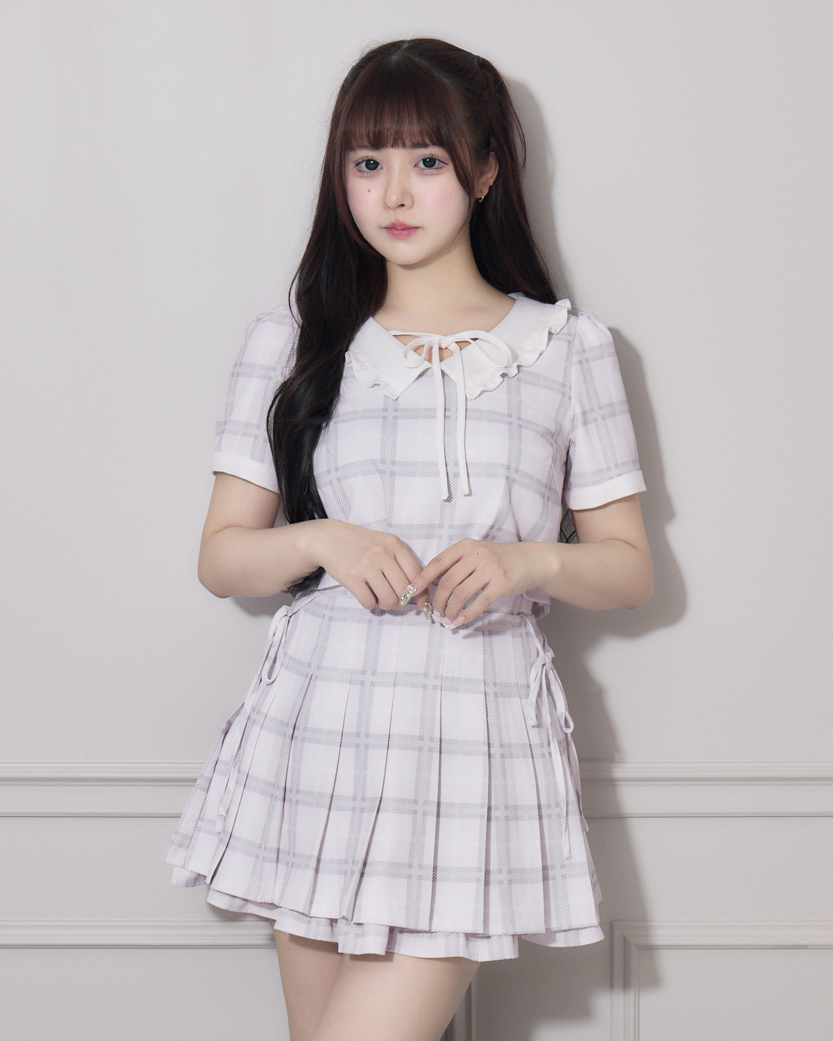 モデル身長:157cm/着用カラー:ピンク