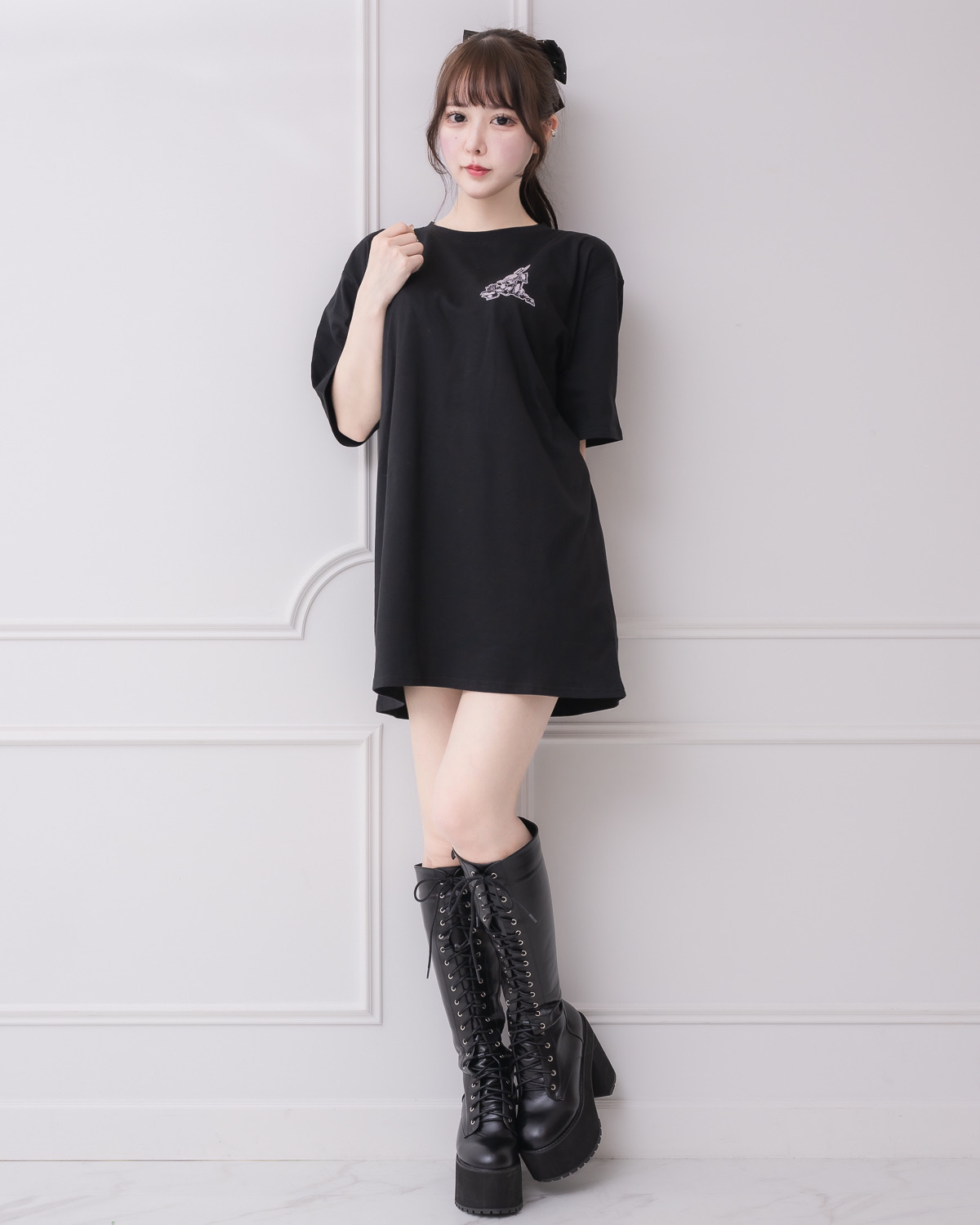 モデル身長:157cm/着用カラー:ブラック