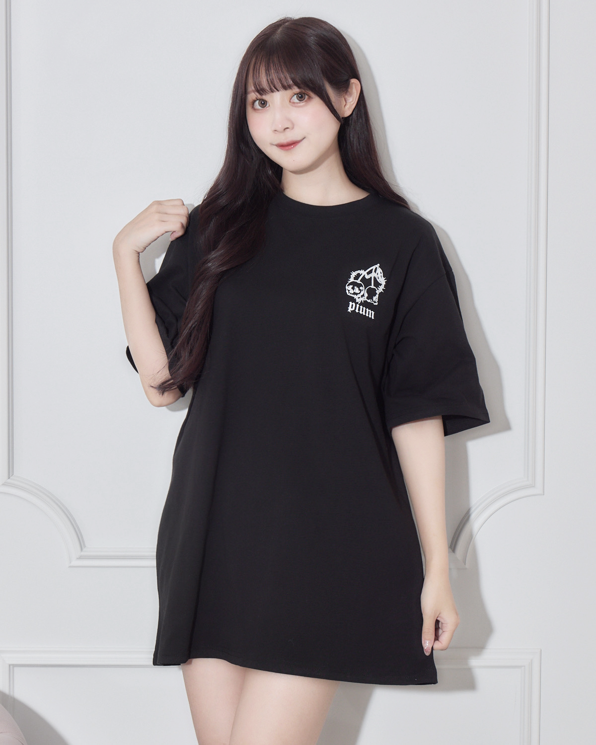 モデル身長:159cm/着用カラー:ブラック