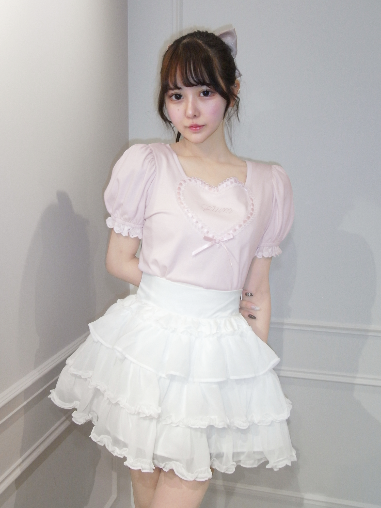 ハートレースパフスリーブTシャツ – pium