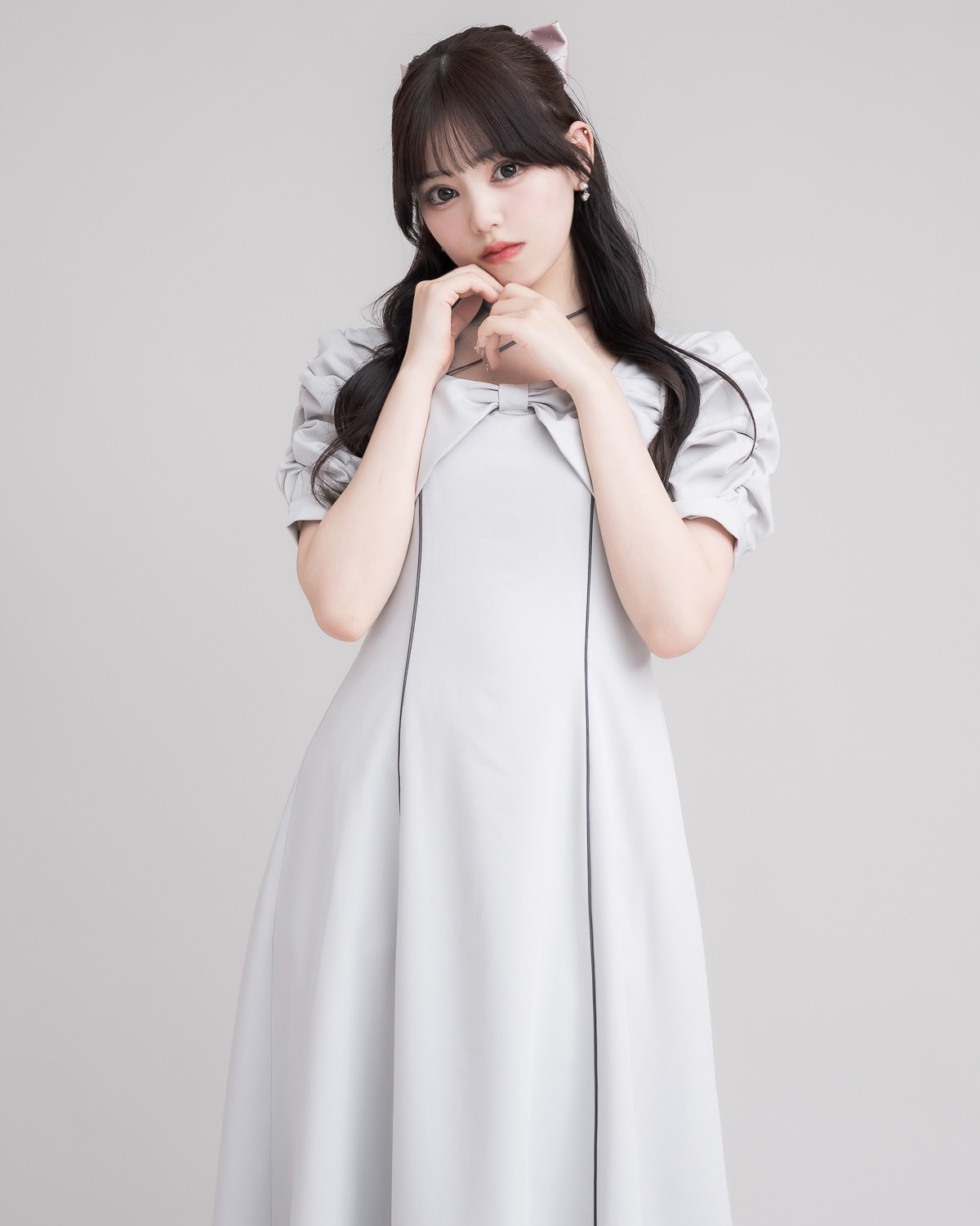 モデル身長:163cm/着用カラー:ブルーグレー