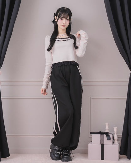 モデル身長：155cm/着用カラー：ピンク×ブラック