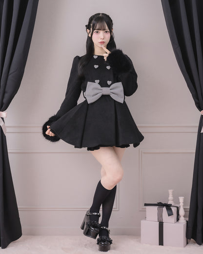 モデル身長：155cm/着用カラー：ブラックミックス