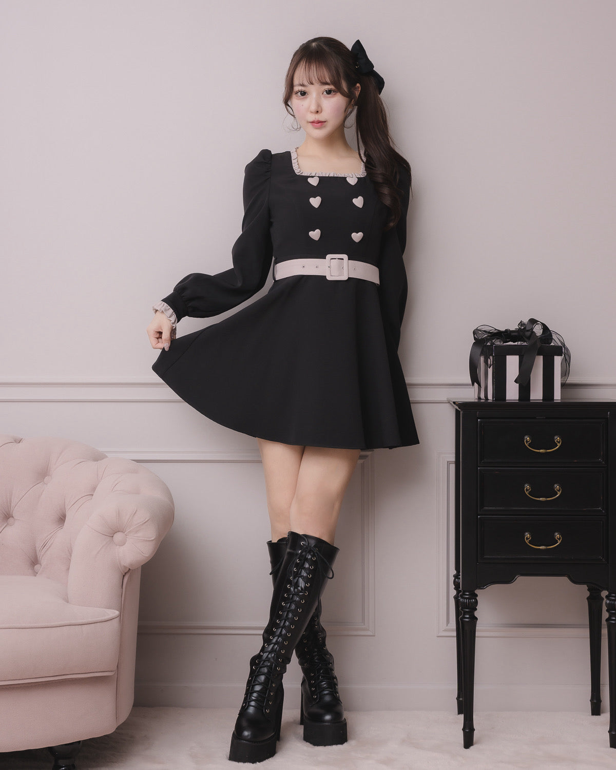 Bセット/モデル身長：157cm