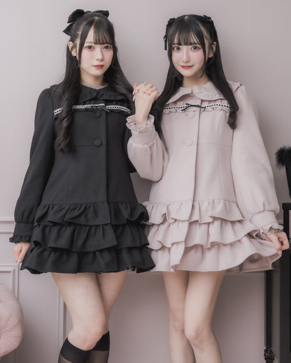 左モデル：身長155cm/着用カラー：ブラック
右モデル：身長157cm/着用カラー：ピンク