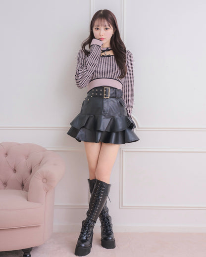 モデル身長：157cm/着用カラー:ブラック×ピンク