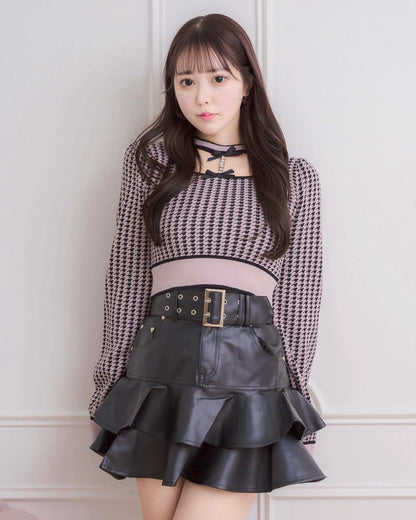 モデル身長：157cm/着用カラー:ブラック×ピンク