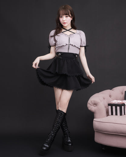 モデル身長：157cm/着用カラー:ブラック