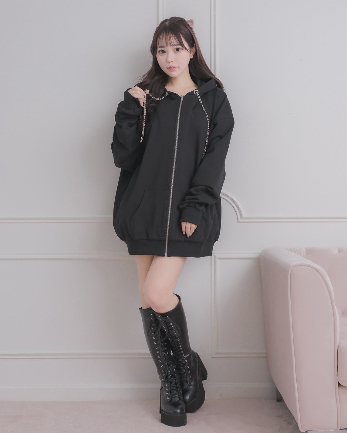 pium ピンクパーカー 完売品 パーカー・スウェット – pium