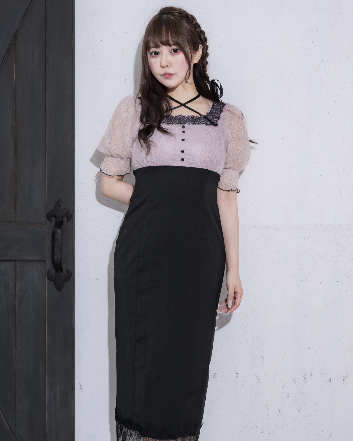 モデル身長:157cm/着用カラー:ピンク