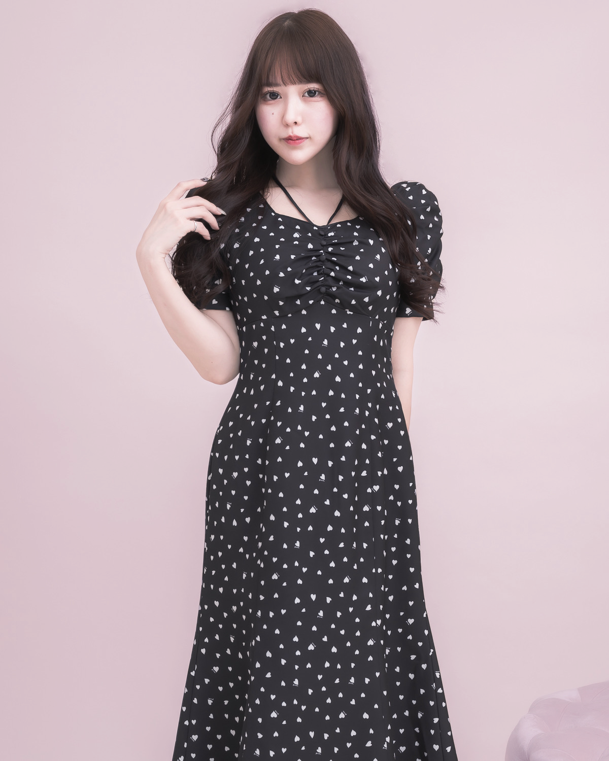 モデル身長:157cm/着用カラー : ブラック