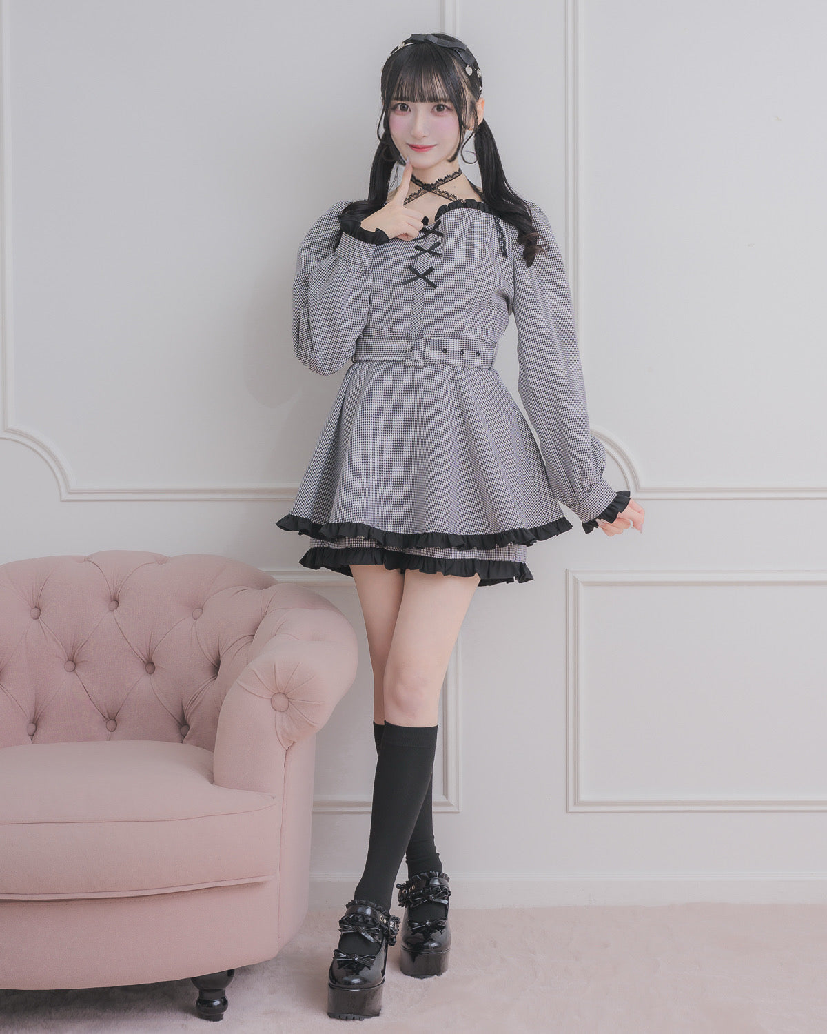 モデル身長：157cm/着用カラー : ミックス