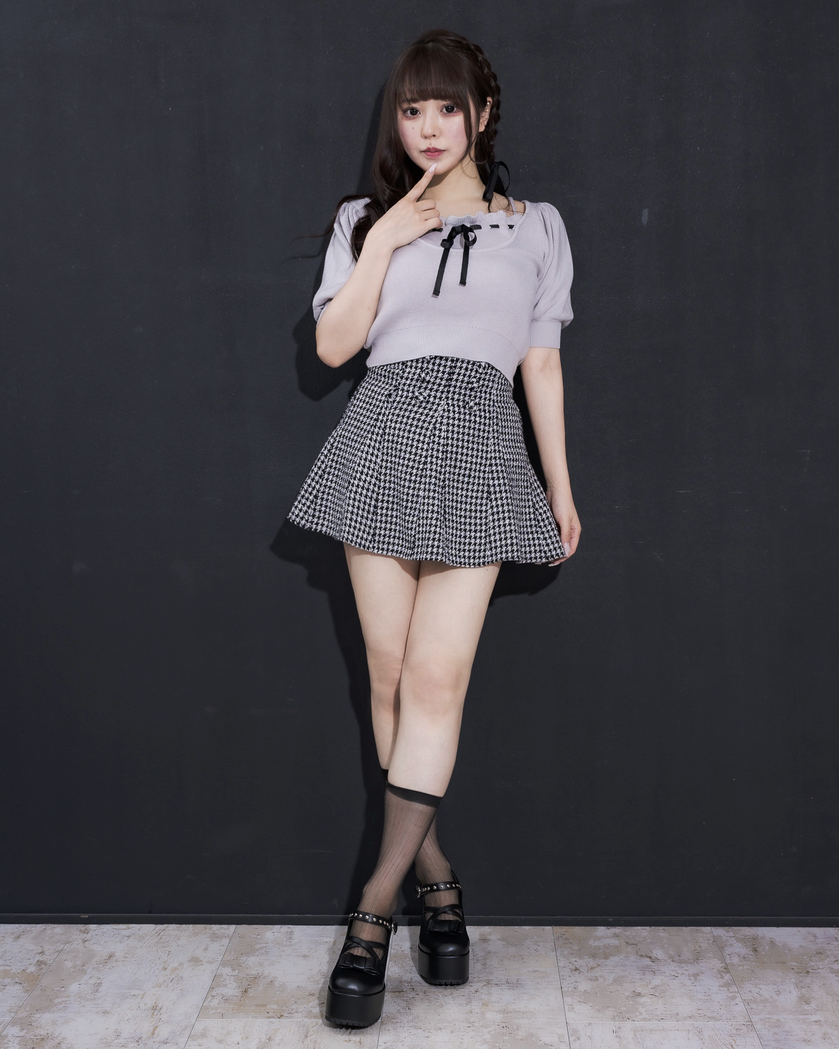 モデル身長:157cm/着用カラー:ブルー