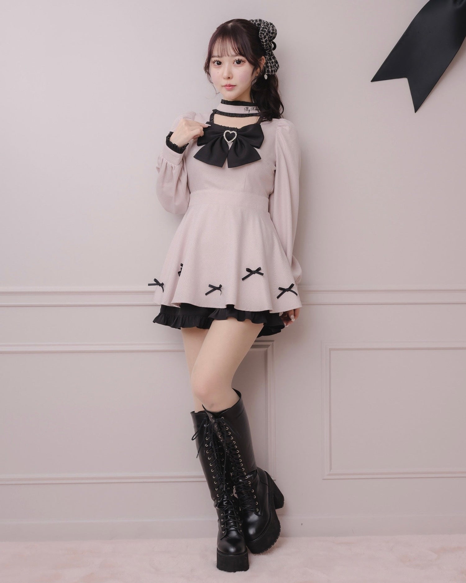 モデル身長：157cm/着用カラー:マイメロディ