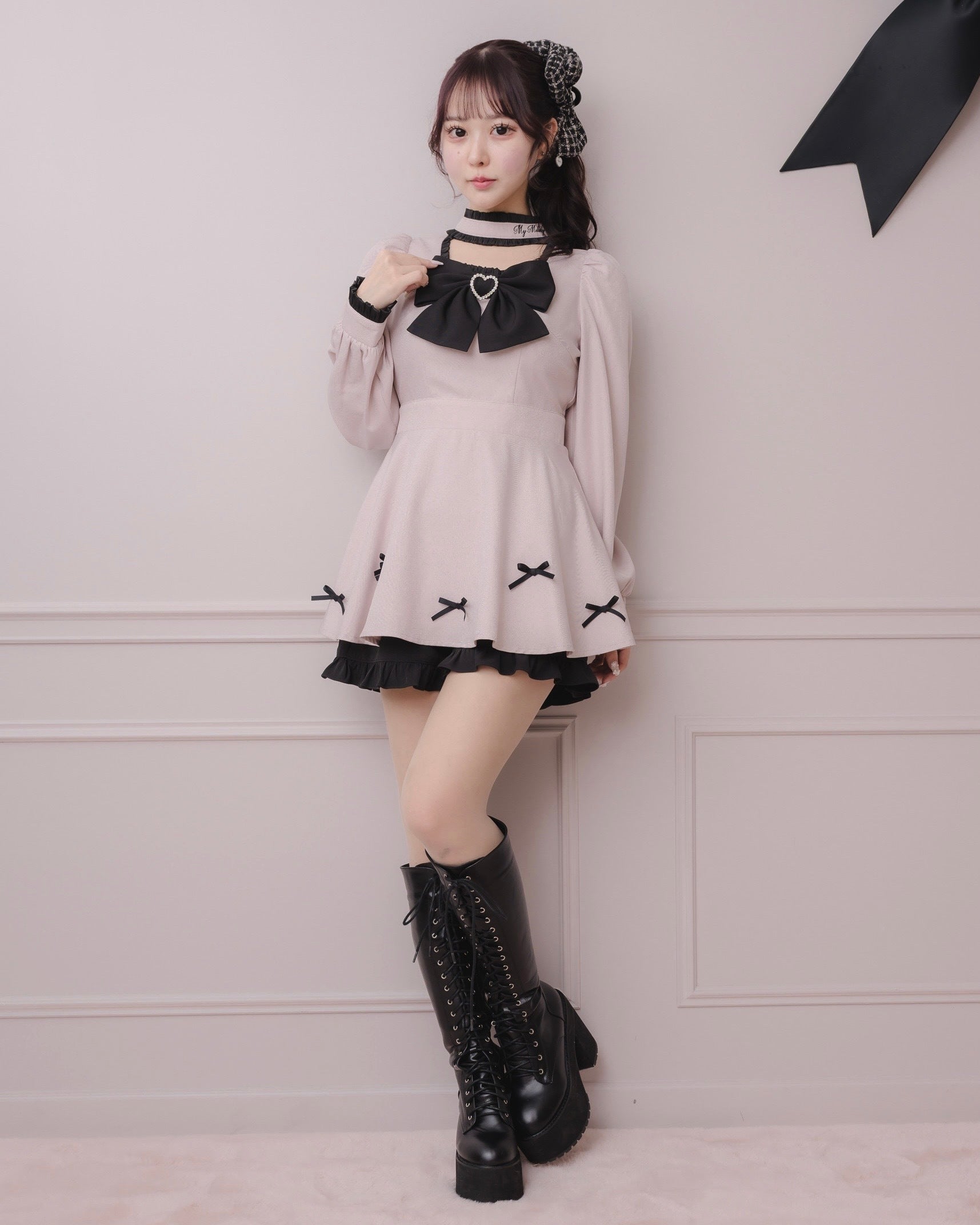 モデル身長：157cm/着用カラー:マイメロディ