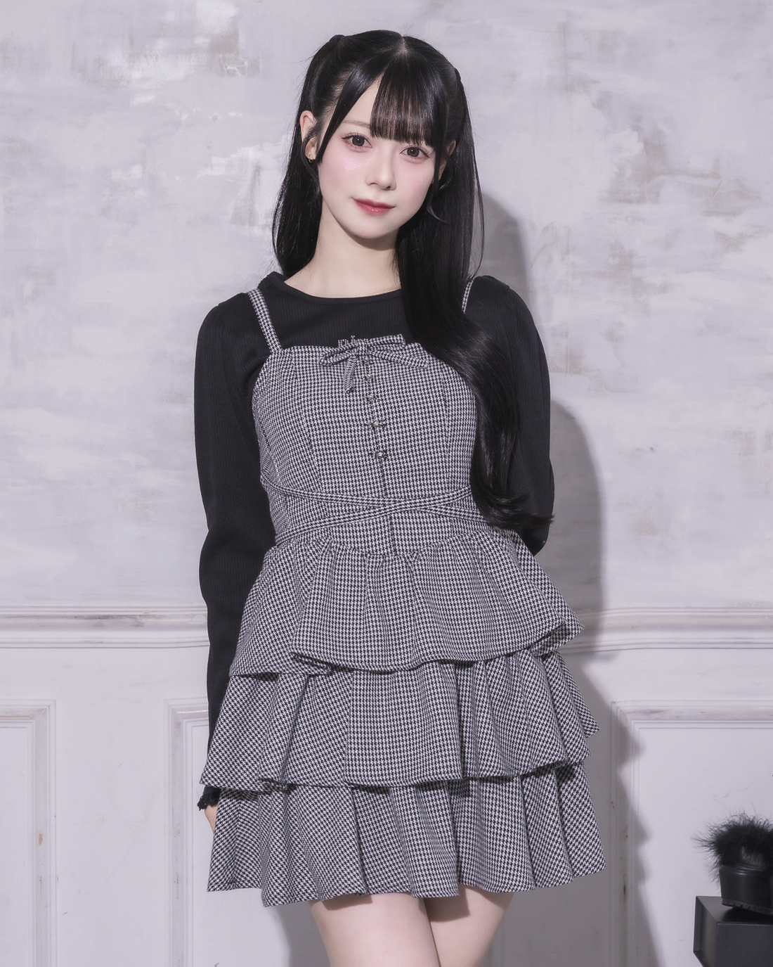 モデル身長：155cm/着用カラー : ミックス