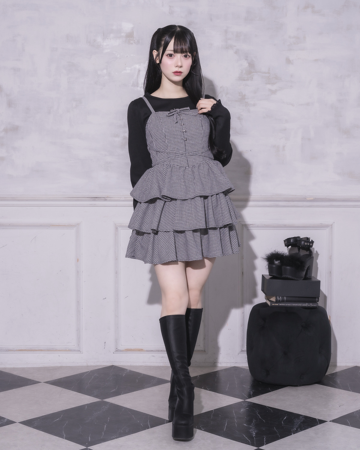 モデル身長:155cm/着用カラー : ミックス