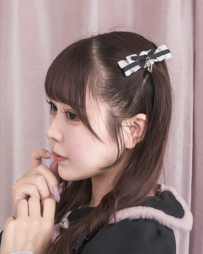 Bitter Vanilla ハンドクリーム×フリルリボンヘアクリップセット