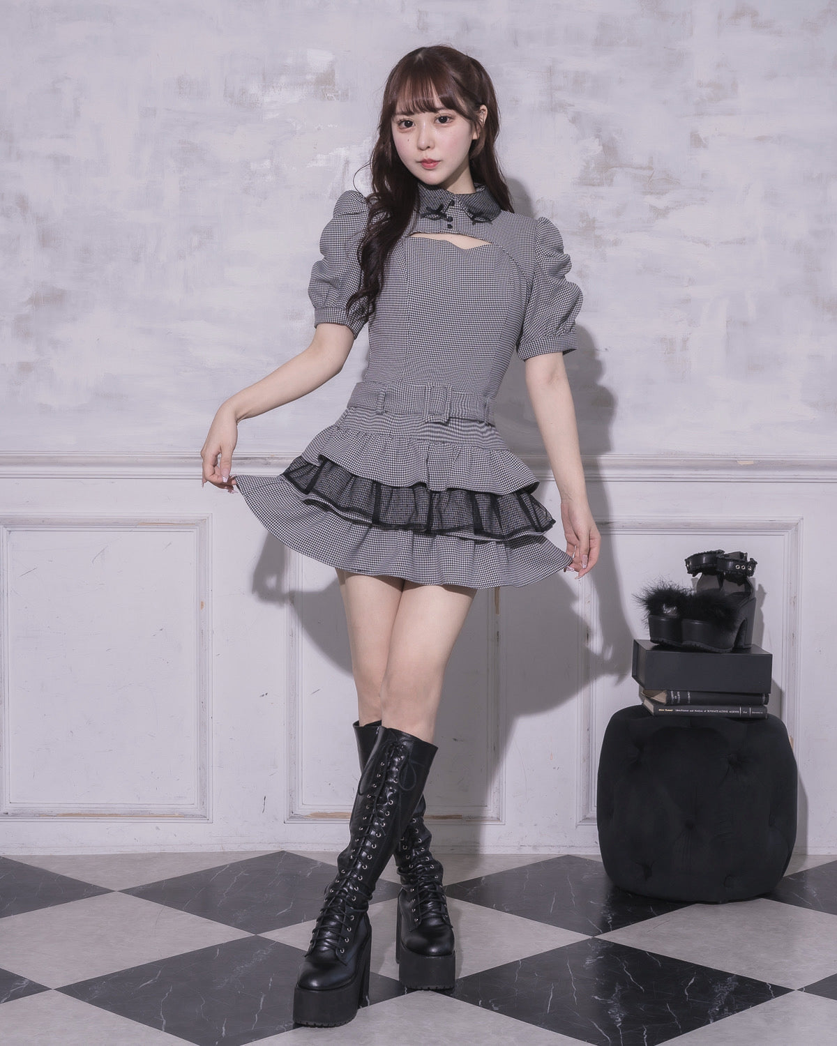 モデル身長:157cm/着用カラー:ミックス