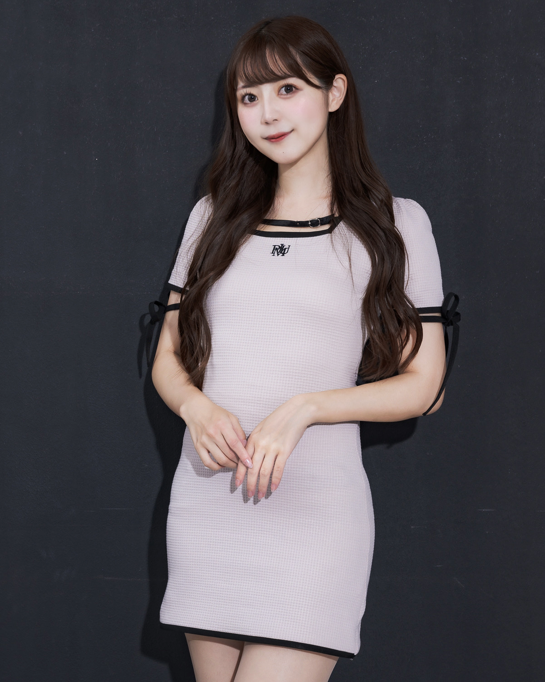 pium パイピングワッフルカットソーワンピース パイピングワッフルカットソーワンピース – pium