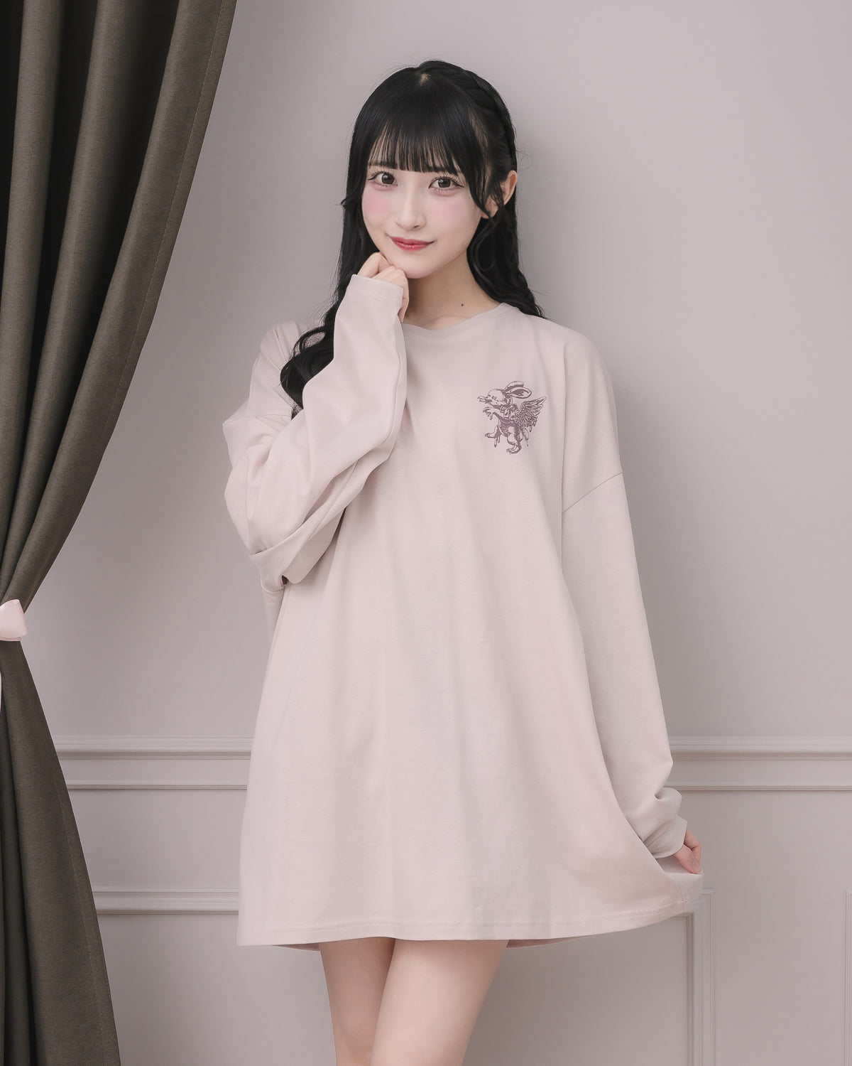 pium bunny sweets box ロングTシャツ