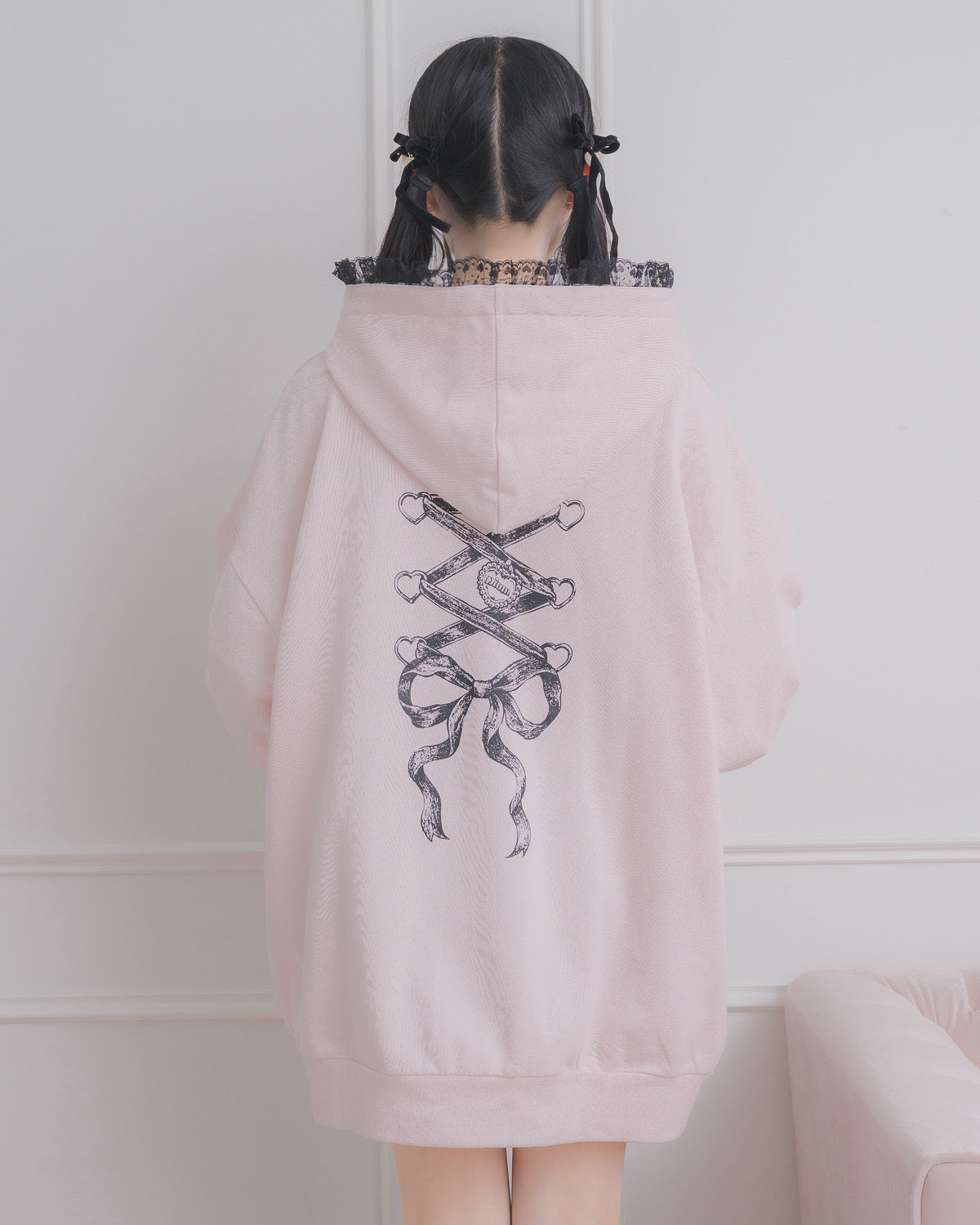 モデル身長：157cm/着用カラー:ピンク