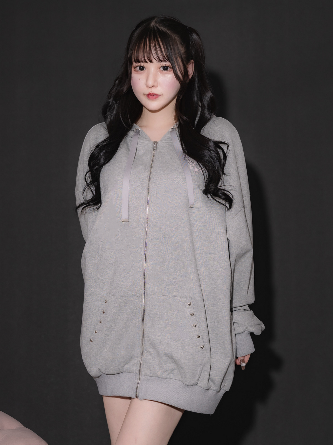 モデル身長:157cm/着用カラー:グレー