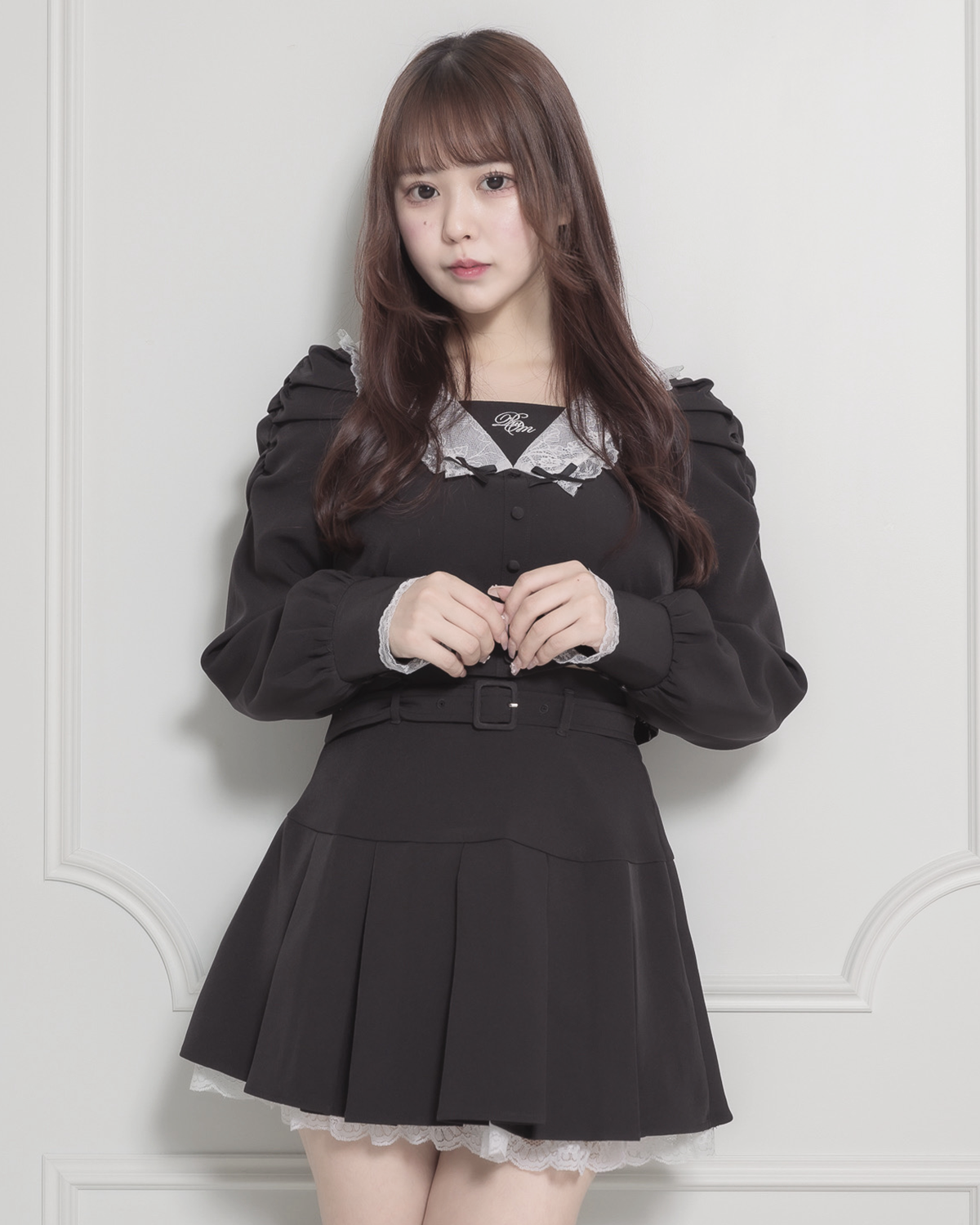 モデル身長:157cm/着用カラー:ブラック