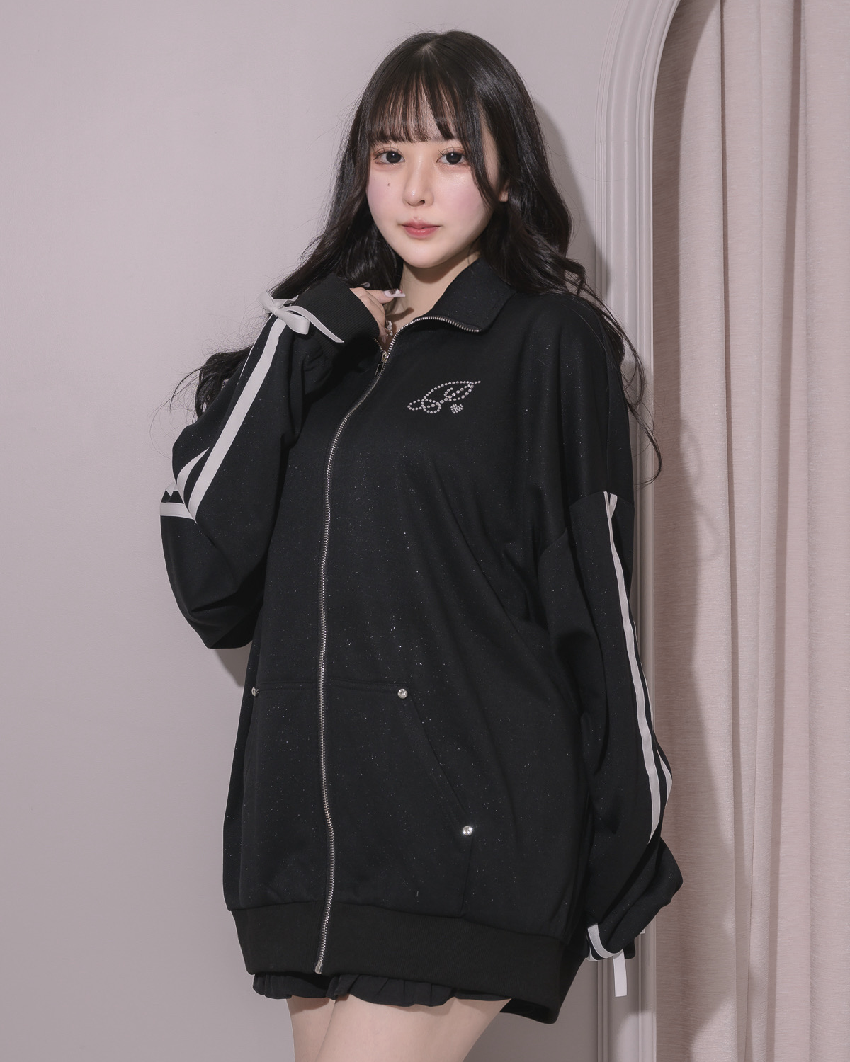 モデル身長:157cm/着用カラー:ブラック