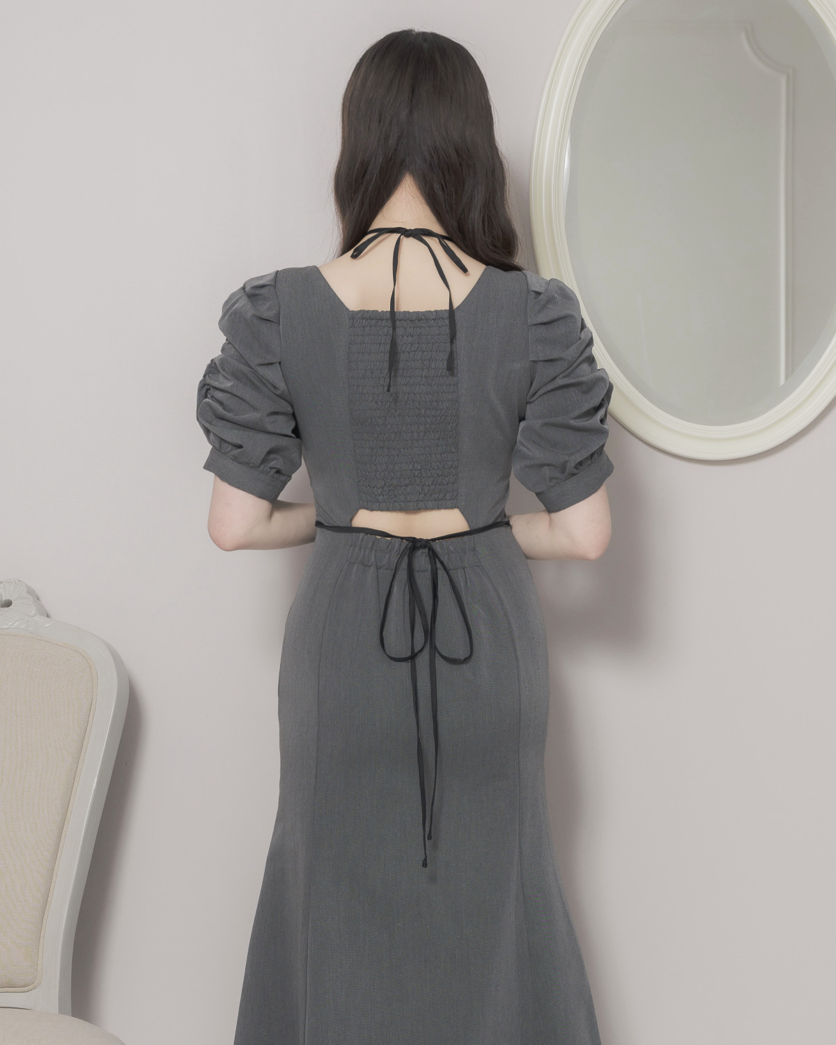 モデル身長:160cm/着用カラー:チャコール