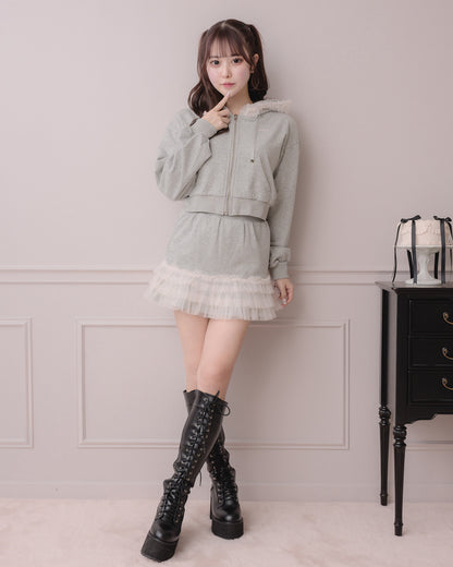 モデル身長：157cm/着用カラー:グレー