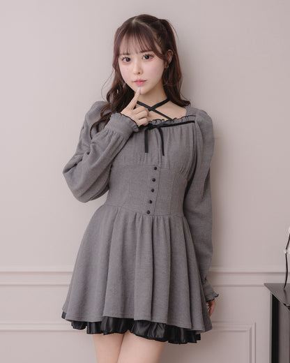 モデル身長：157cm/着用カラー:チャコール