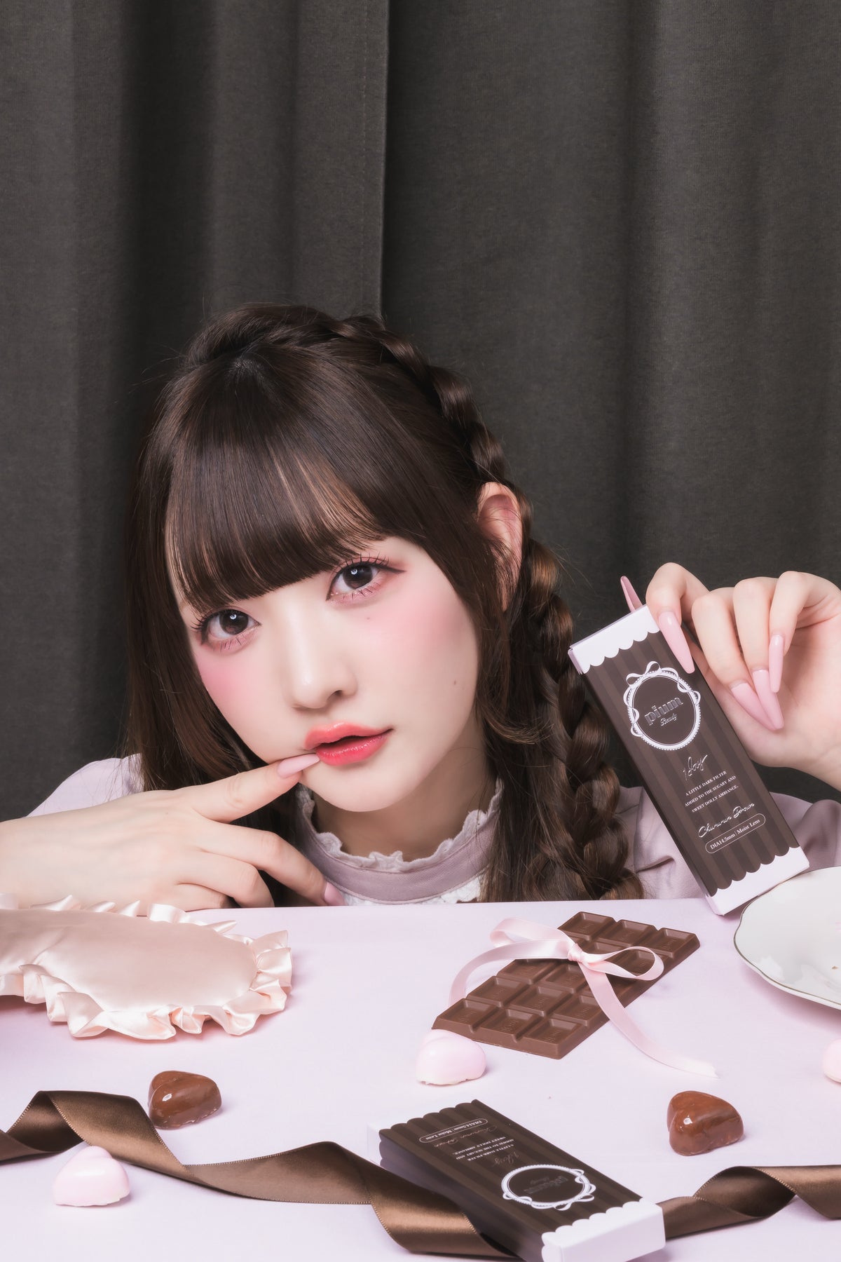 pium beauty 1day カラーコンタクト ちゅるるんブラウン