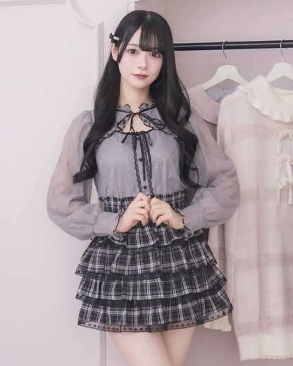 モデル身長：155cm/着用カラー：ブルーグレー