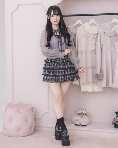 モデル身長：155cm/着用カラー：ブルーグレー