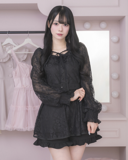 モデル身長：155cm/着用カラー:ブラック