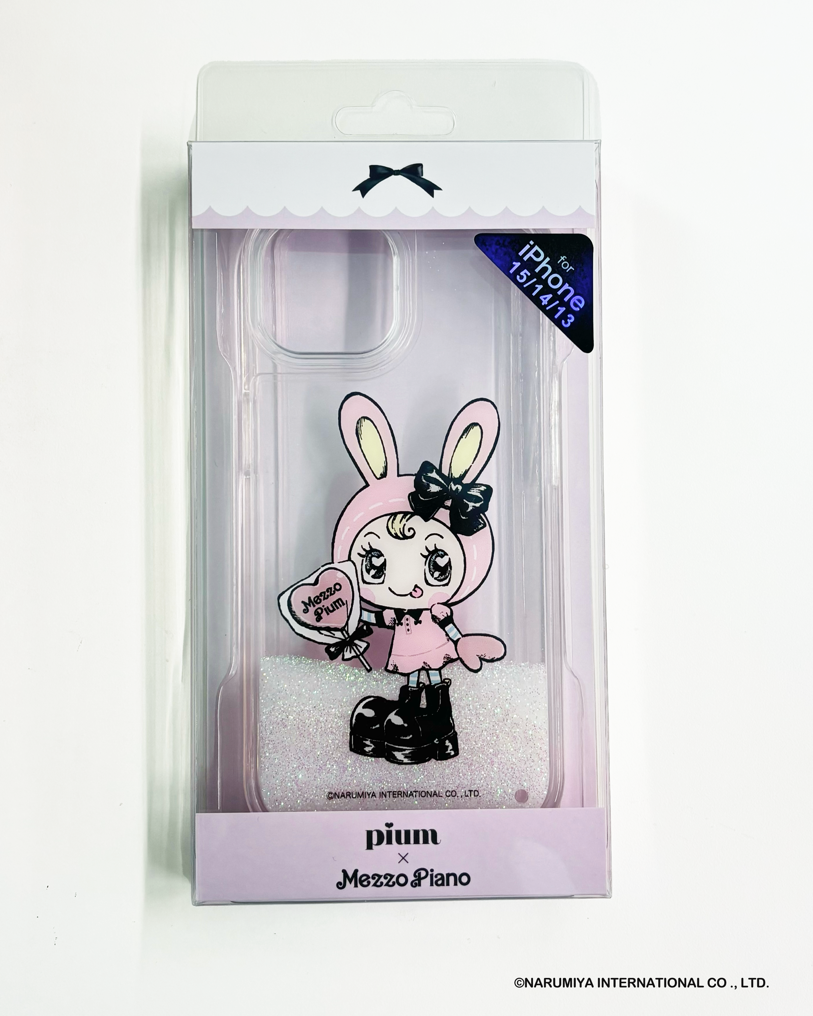 pium×Mezzo Piano ベリエちゃんグリッターiPhoneケース