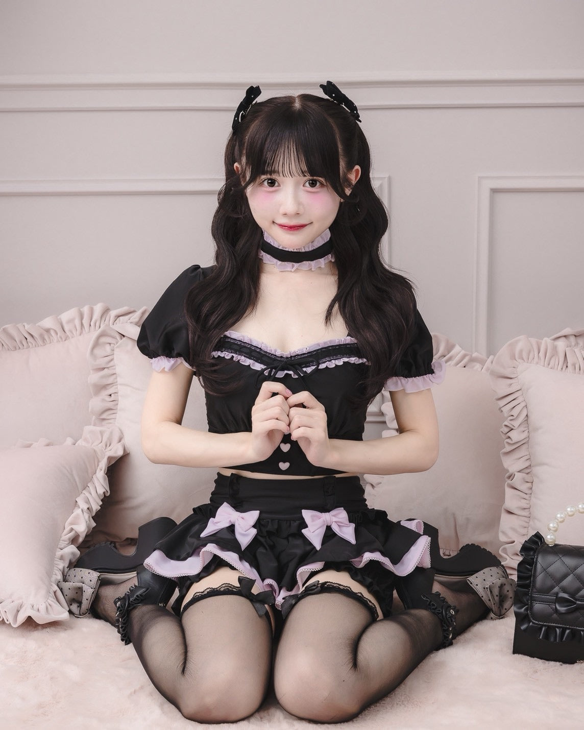バイカラーハートフリルセパレートスイムウェア – pium