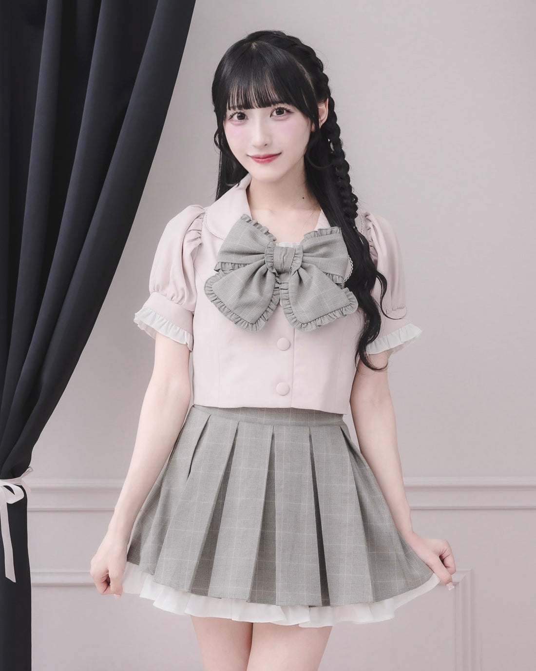 モデル身長：157cm/着用カラー：ピンク