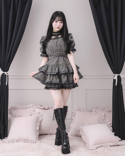 モデル身長：155cm/着用カラー：チャコール