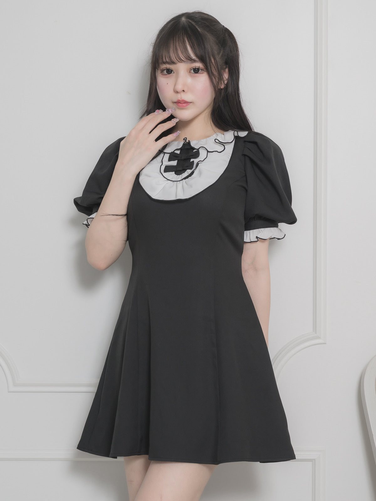 モデル身長:157cm/着用カラー:ブラック