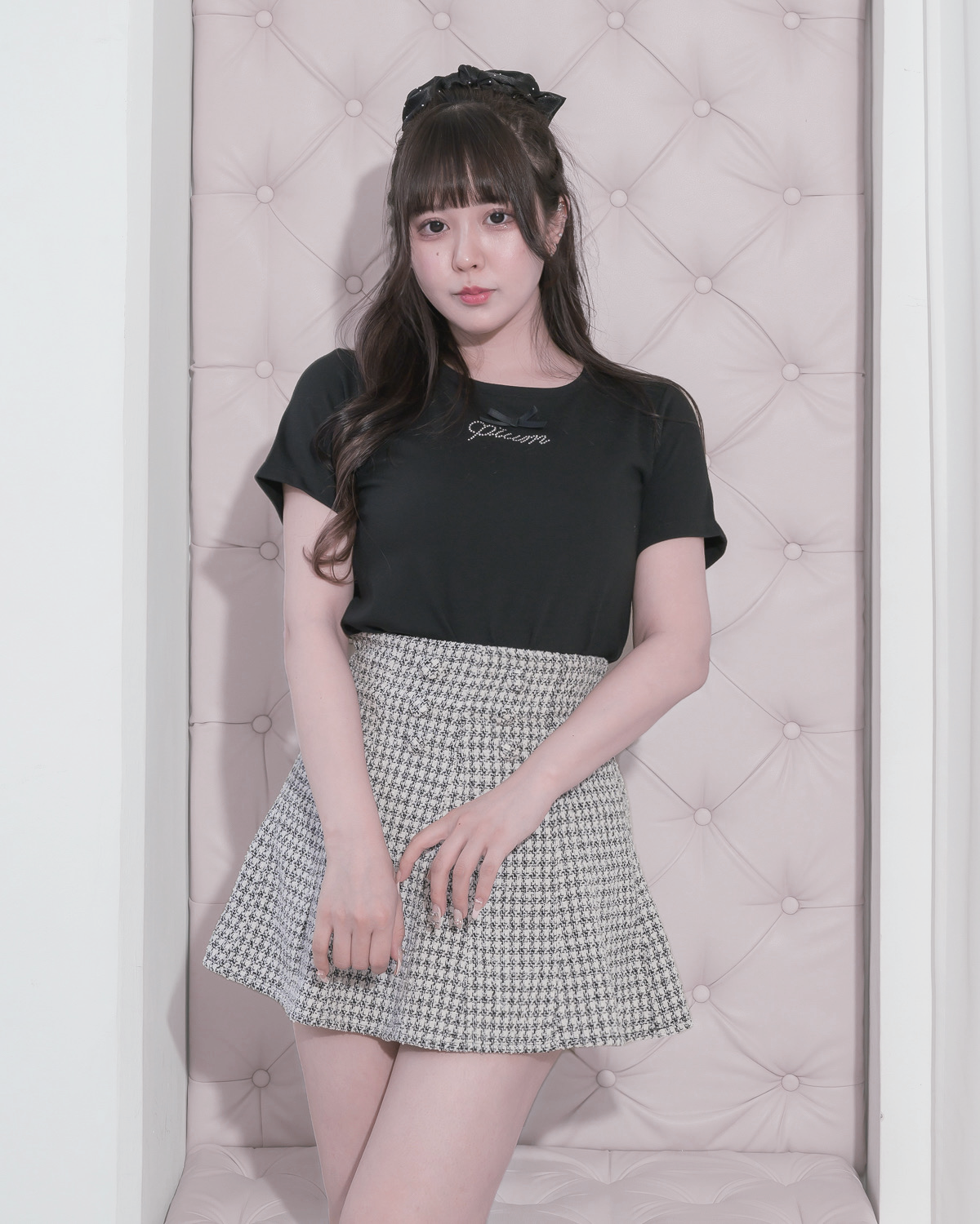 モデル身長:157cm/着用カラー:ブラック