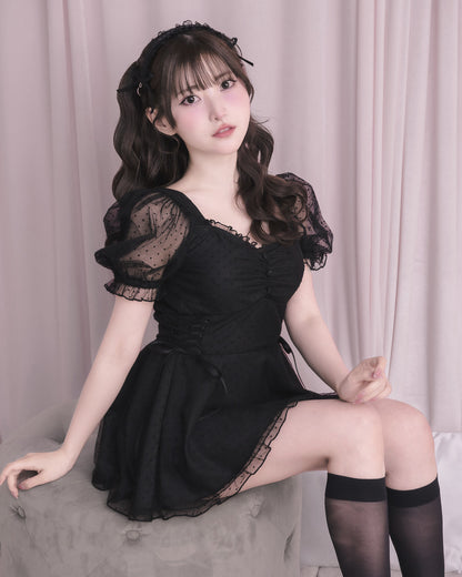 モデル身長：151cm/着用カラー：ブラック