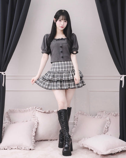 モデル身長：155cm/着用カラー：チャコール
