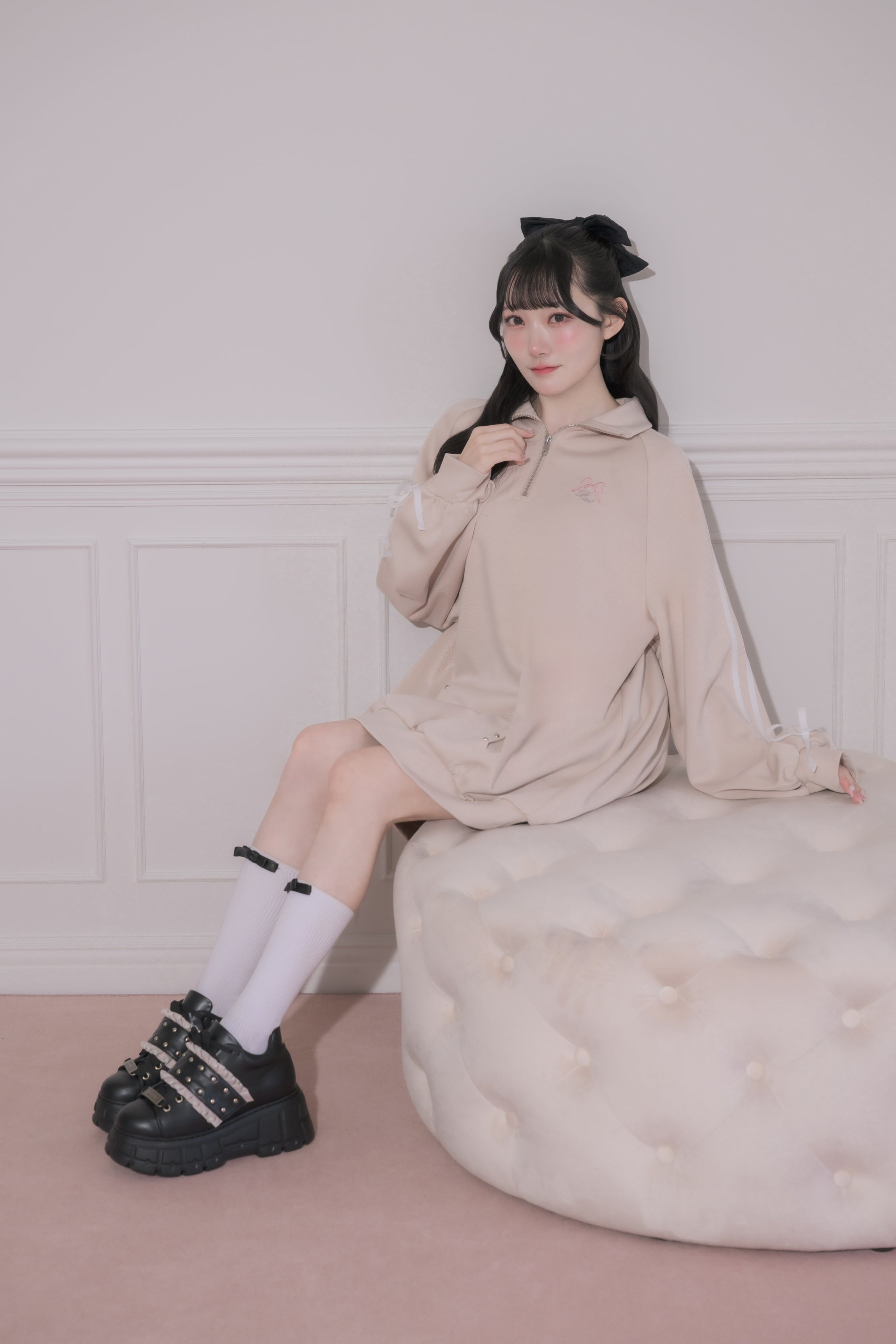 piumダブルラインオーバーサイズスウェット＼pium×≠ME 本田 珠