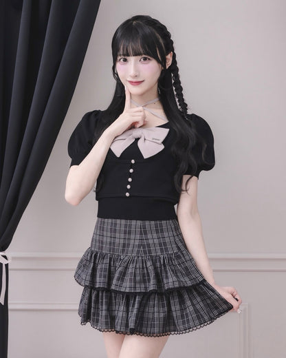 モデル身長：157cm/着用カラー：ブラック