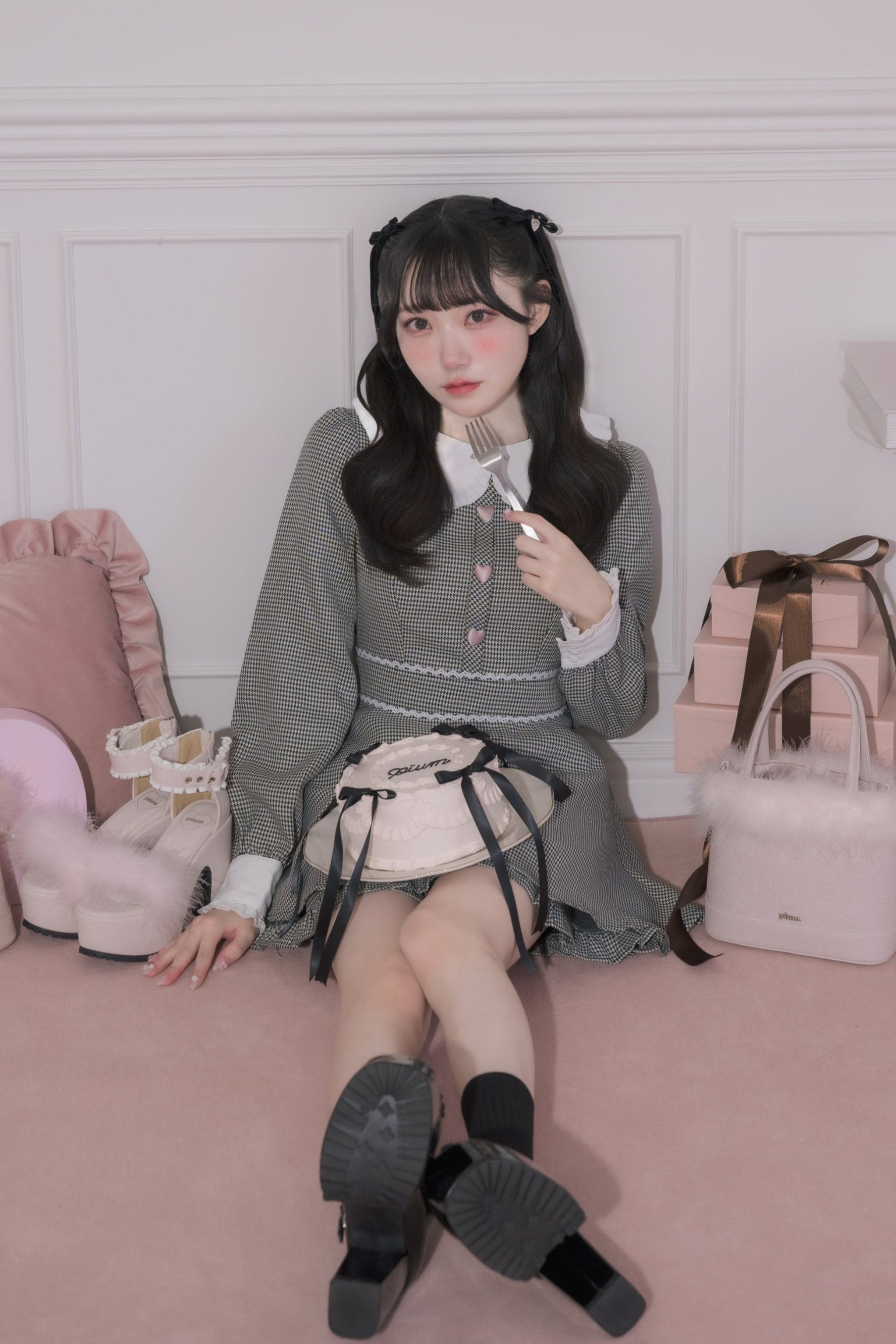 pium ビジューカラードーリーセットアップ【本田珠由記コラボ】