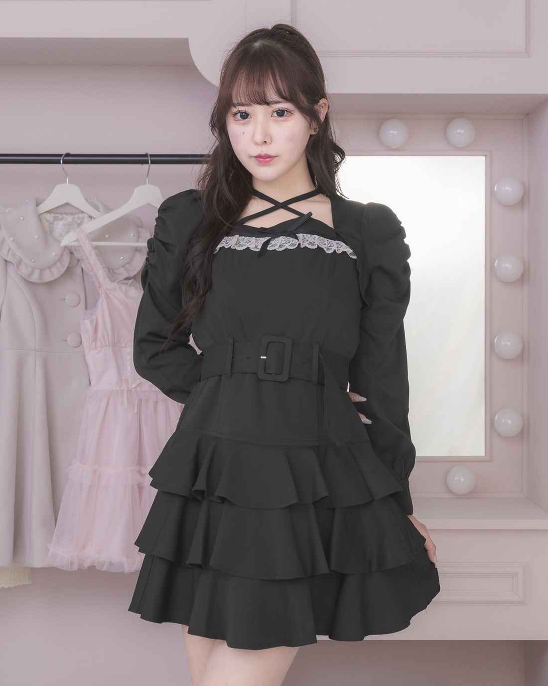 pium ワンピース セットアップ piumリボンカラーセットアップ
