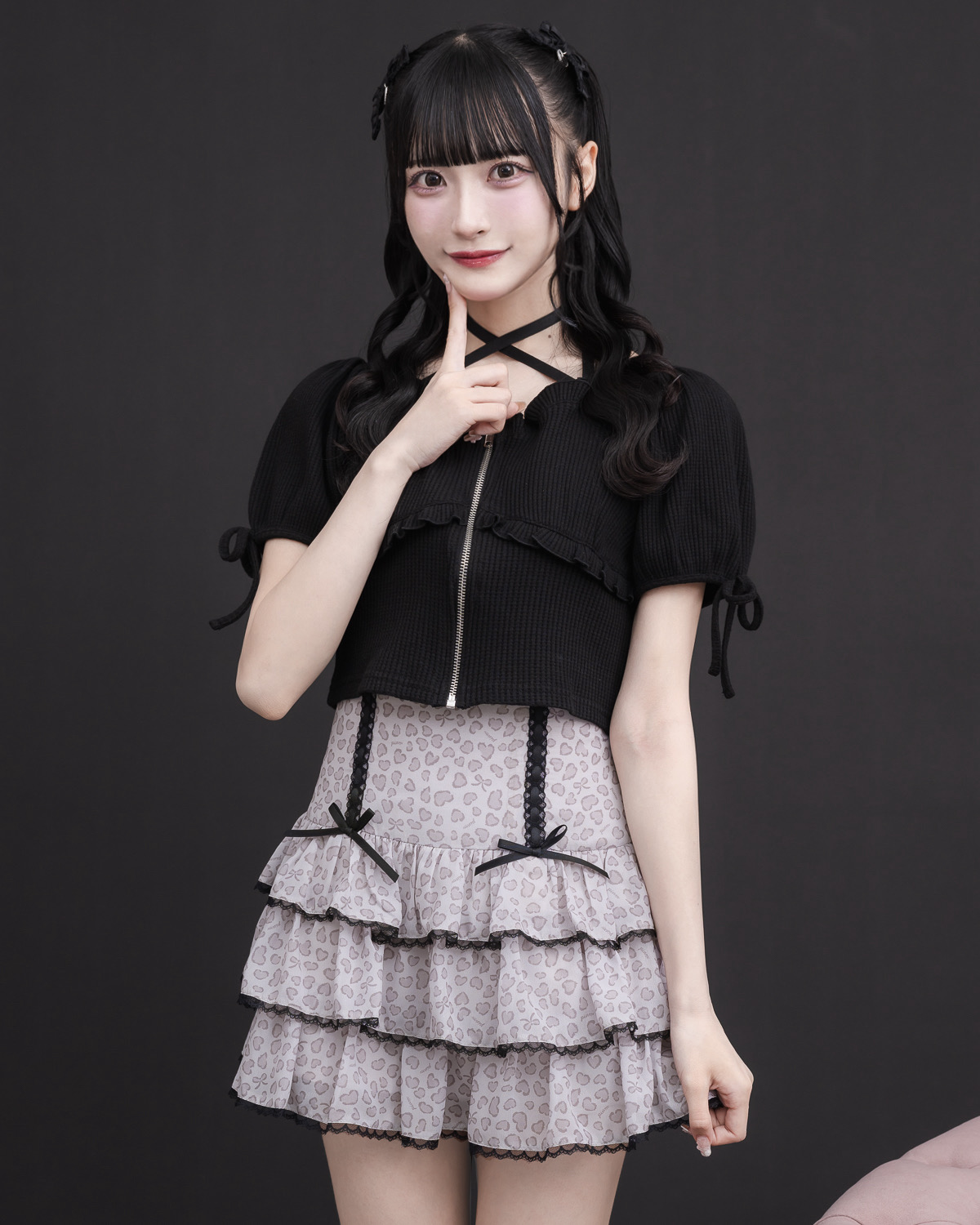 モデル身長:157cm/着用カラー: ブラック