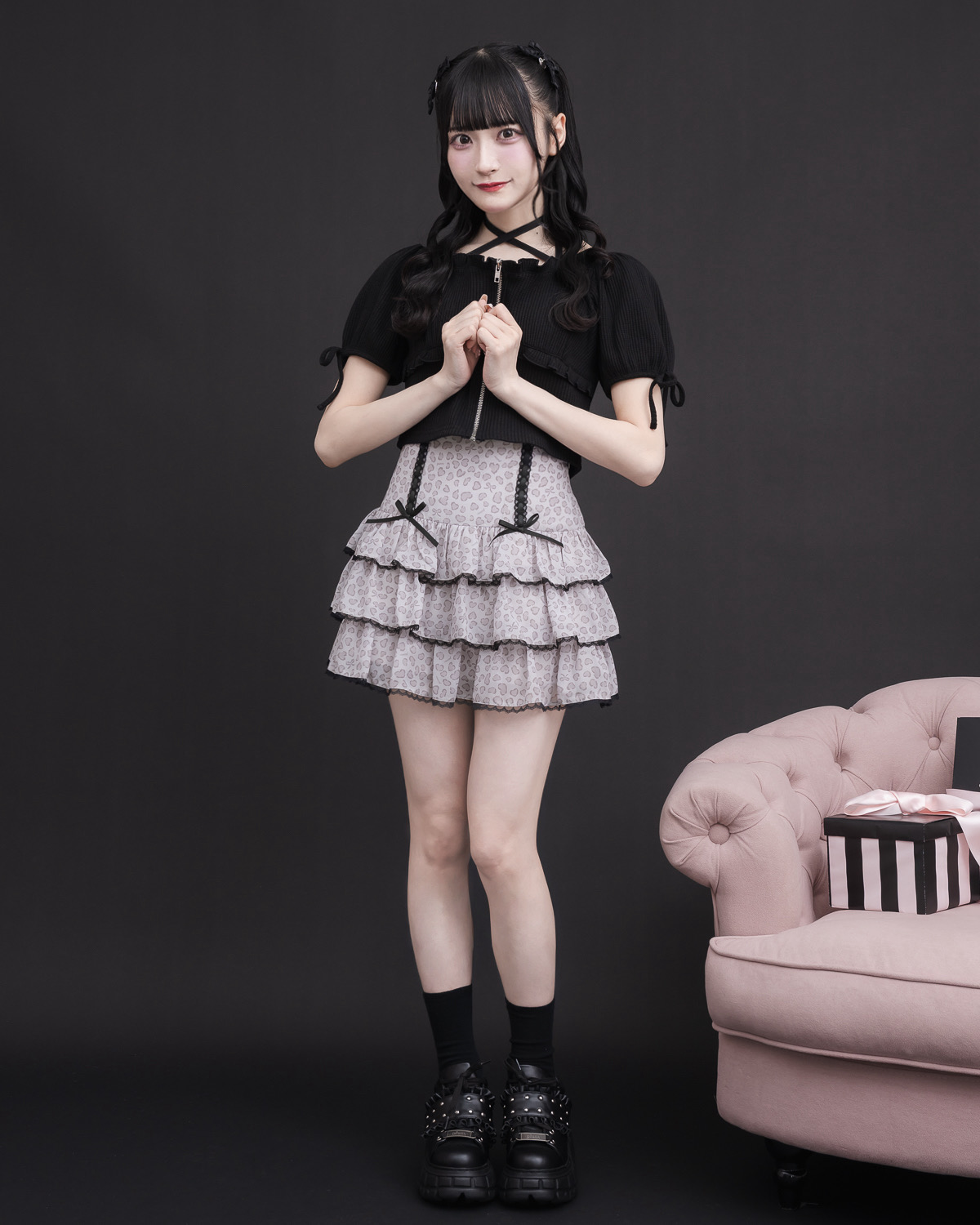 モデル身長:157cm/着用カラー:ベージュ